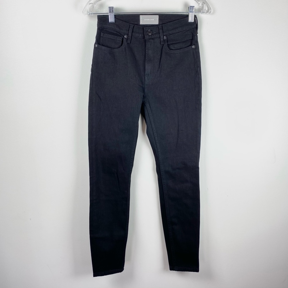 EVERLANE Black High Rise Slim Leg Skinny Jeans
